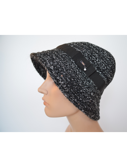 Итальянская черная шляпа зимняя женская