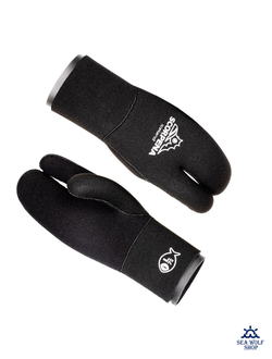 Рукавицы неопреновые 7мм Scorpena 3х-палые Iceland р.L