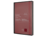 Блокнот Moleskine Leather (в линейку), Large, бордовый