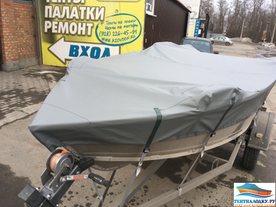 Тент на лодку РИВЕРБОТ 390 С КРЕНОЛИНАМИ