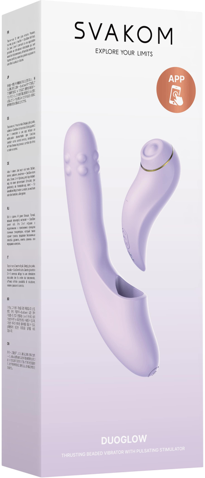 SL278U Интерактивный вибромассажёр 2в1 DuoGlow