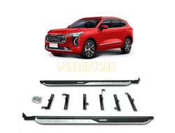Пороги OEM Style с логотипом для Haval Jolion 2020-