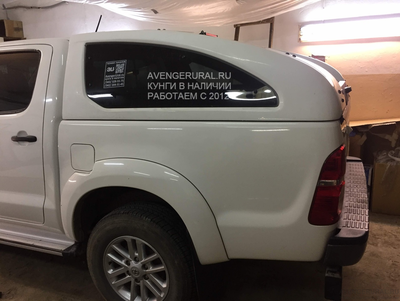 Кунг Carryboy G500 для Тойота Хайлюкс 2011-2012-2013-2014-2015 в белом цвете 040 от Авенджер-Урал