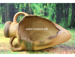 Кашпо Амфора Греческая 25*40*20см   2,7кг    полистоун Россия 2448/020023