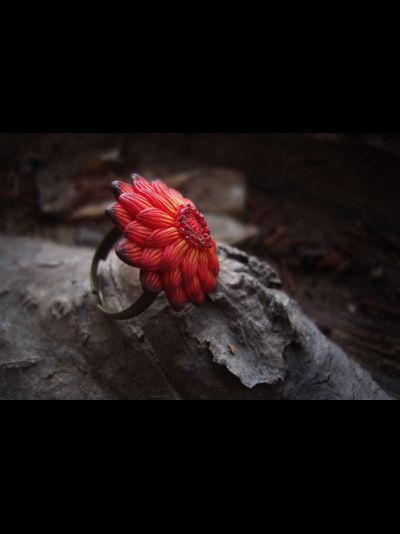 Кольцо "Цветок осеннего Солнца"