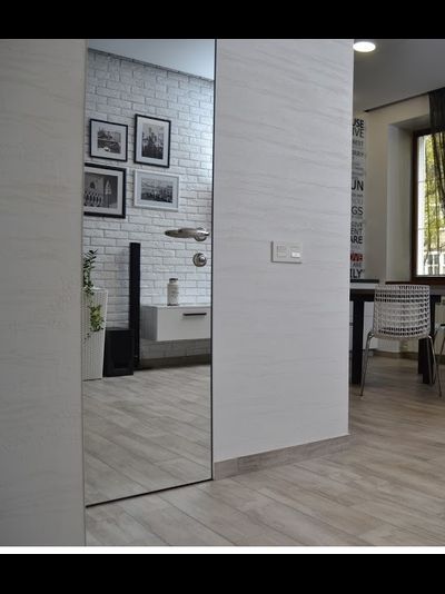 PRESTIGE. h2000/ ЗЕРКАЛО ГРАФИТ С ДВУХ СТОРОН (ULTRA 19)/ АЛЮМИНИЕВАЯ КРОМКА МАТОВЫЙ ХРОМ