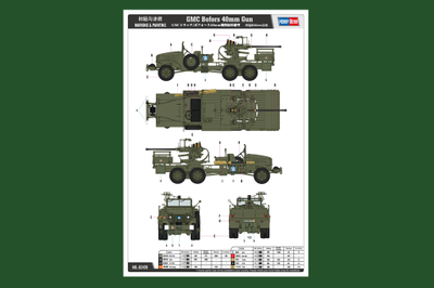 Сборная модель: (Hobby Boss 82459) GMC Bofors 40mm Gun