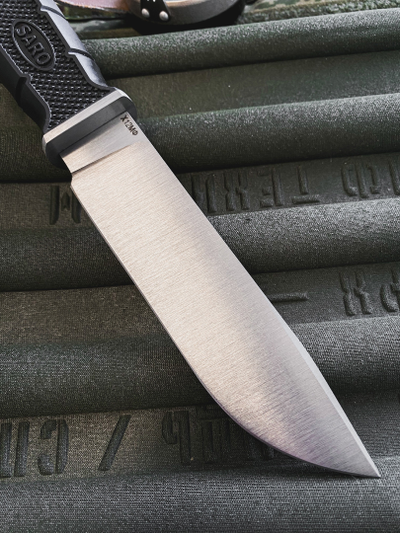 ТАКТИЧЕСКИЙ НОЖ ФИНСКИЙ сталь Х12МФ, рукоять резина, НОЖНЫ ABS, спуски от обуха