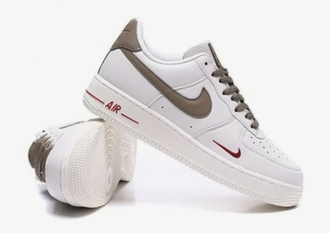 Nike Air Force 1 07 LV8 White Grey (Экокожа) новые