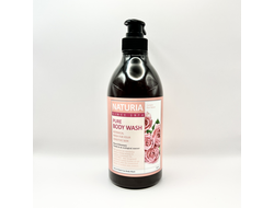 [NATURIA] Гель для душа РОЗА/РОЗМАРИН PURE BODY WASH (Rose & Rosemary), 750 мл