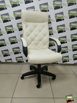 Кресло Кр82 ТГ ПЛАСТ ЭКО (экокожа белая)