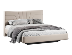 Спальня ПАНДОРА - Кровать без подъемного механизма Тип 1 Велюр Confetti Cream