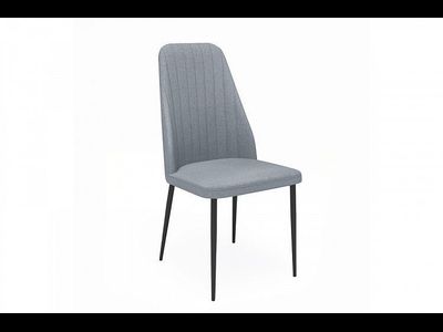 Стул ВАЛЕНСИЯ /черный каркас/ ULTRA GREY серый