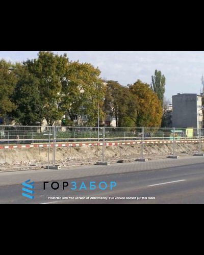 Ворота распашные для строительного ограждения