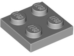 Plate 2 x 2, Light Bluish Gray (3022 / 4211397)