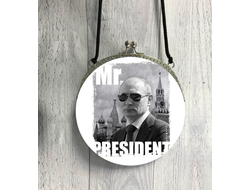 Сумка круглая c Путиным №2