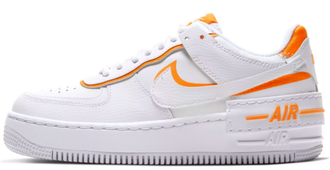 Nike Air Force 1 Low Shadow orange (белые)