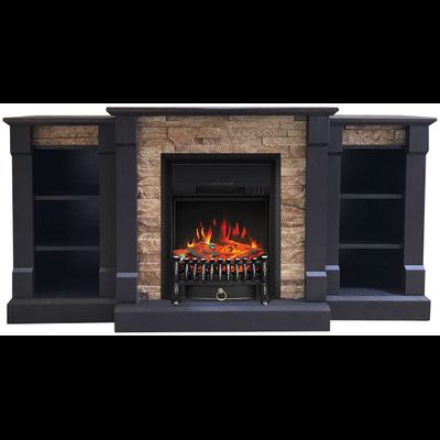 Электрокамин Моника LUX BL M4 с очагом Fobos