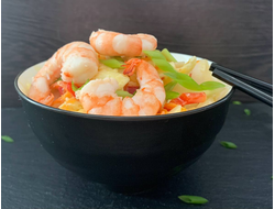 WOK с креветками в терияке соусе
