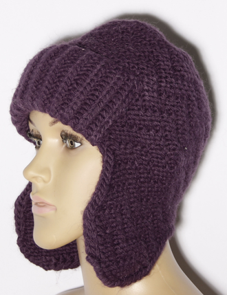 Шапка женская ушанка "Зиг-заги" 11526  джинс, красная, т.серая, кофе, серая, синяя. фиолетовая