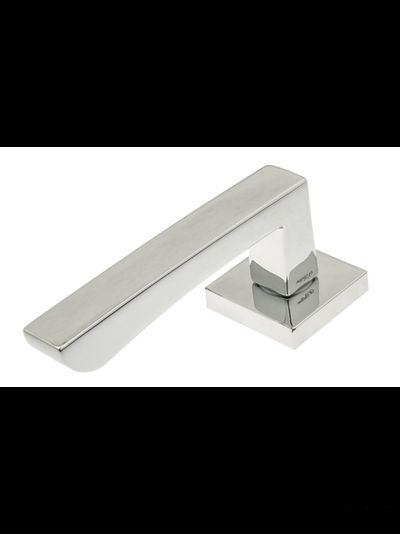 Дверная ручка на квадратном основании Fratelli Cattini "HAMMER" 8-CR полированный хром