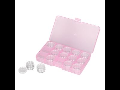 "Gamma" Коробка пластик для шв. принадл. OM-042-110 пластик 17.7 x 10.2 x 2.3см розовый\прозрачный