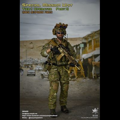 Боец сил специальных операций США, эксклюзивная версия - Коллекционная ФИГУРКА 1/6 Tier 1 SMU Operator Part XI QRF Excusive Version (26040S) - Easy&amp;Simple
