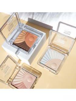 Alvin D'or Пудровый хайлайтер HD Hollywood Glow Illuminating HL-01, тон 01 холодный фарфоровый оттенок кожи