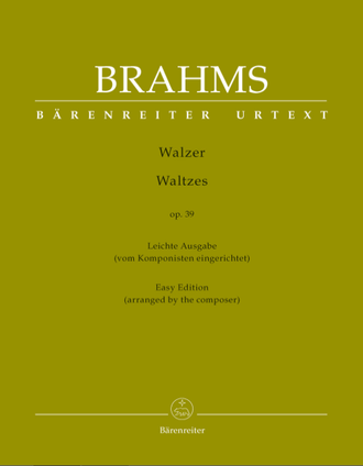 Brahms Waltzes op.39 for Piano - easy edition
