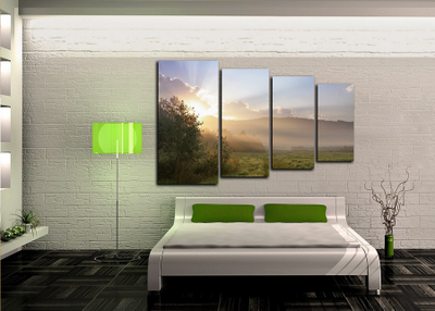 Модульная картина "Прекрасное начало дня"