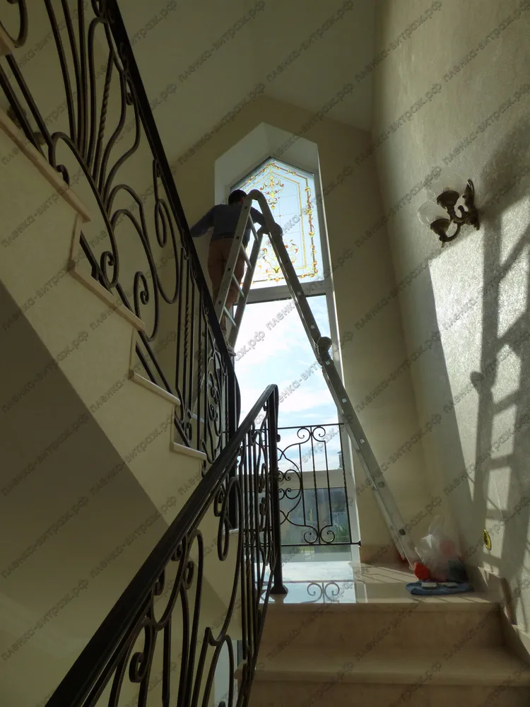 Витражная пленка на окна - Альтернатива шторам - фото 3