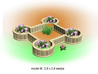 Model K 2,8 х 2,8 метра