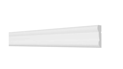 Молдинг Decor Dizain DD25, дюрополимерный, влагостойкий, под покраску, длина 2 м