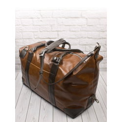 Кожаная дорожная сумка Fidenza Premium cog/brown (арт. 
4036-03)