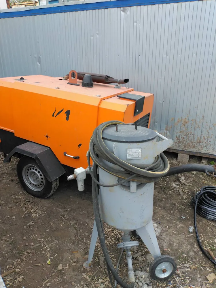 Аренда дизельного компрессора с пескоструем