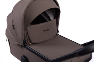 Коляска 2в1 Peppy Monaco 2025 Brownie (коричневый) рама черная