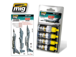 Ammo MIG: Набор акриловых красок: Камуфляж самолетов USAF
