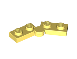 Hinge Plate 1 x 4 Swivel 2429 / 2430, Bright Light Yellow (2429c01 / 6296491)