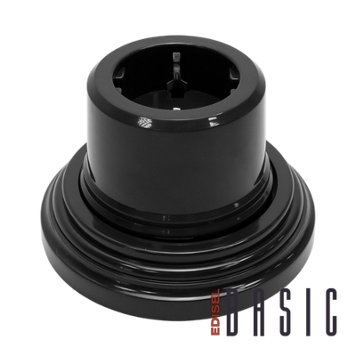 ретро розетка черная на рамке