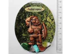 МАГНИТ МЕДВЕДЬ С БУЛАВОЙ, ЗМЕЕВИК С САМОЦВЕТАМИ АМ-116. ОПТ