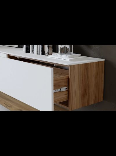 Композиции Гостиной Порто 3Я Яблоня Беллуно/Белый софт