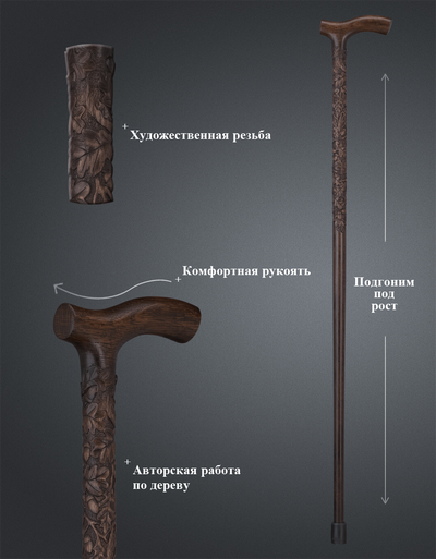 Легкая трость "Мудрость"