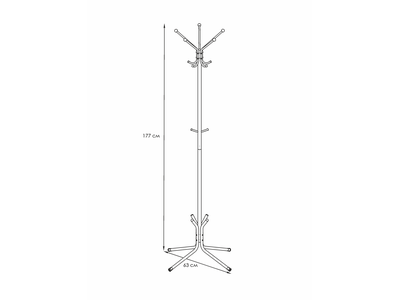 Вешалка напольная Луч 5 белая