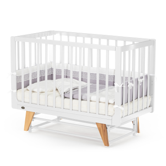 Детская кровать Nuovita Stanzione Inizio Swing с продольным маятником, Белый