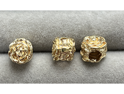 Бусина зол роза 8х8мм