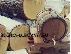 Бочка подарочная из колотого дуба 5 литров