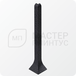 Угол внешний для алюминиевого плинтуса 40 мм. NEEXY AKBD40-SBL Муар черный