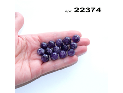 Аметист натуральный (бусины) арт.22374: грань ф 12мм (темн.)