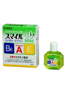 Японские капли для глаз Lion Smile 40 EX Mild