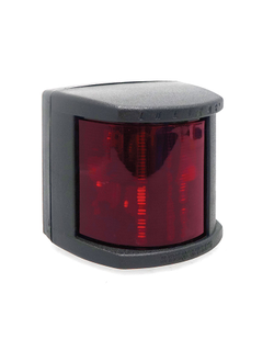 Бортовой огонь Lalizas Classic 20 30502 красный с лампой накаливания видимость 1 миля 12В 25Вт 112,5° для судов до 20м в чёрном корпусе